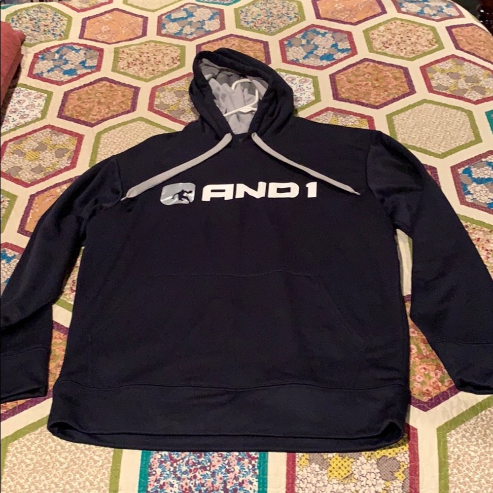 And 1 sweat shirt, never worn